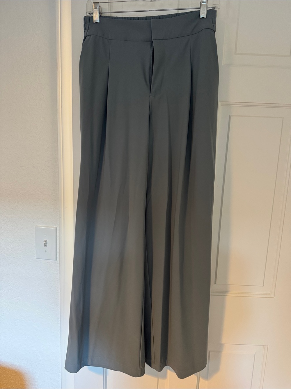 Athleta Wide-Leg Pants in Slate Blue